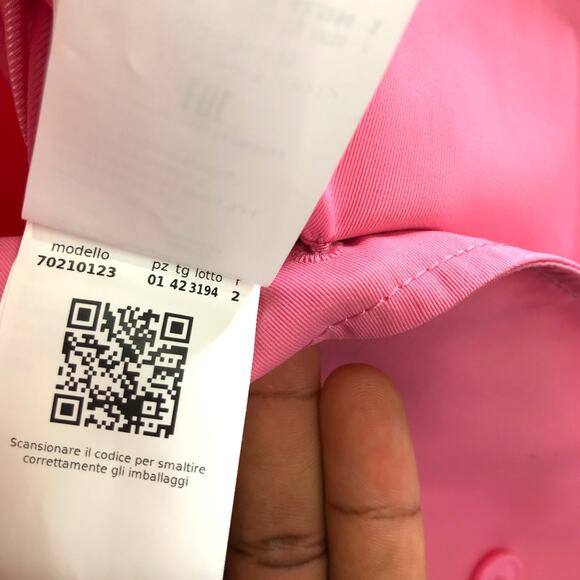 Max&Co. Trench Coat‎ Womens Pink Sz 6 Belted Jacket double breasted - Picture 10 of 12